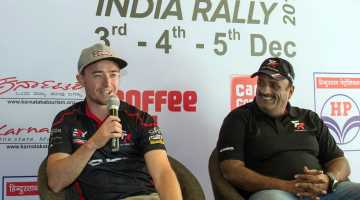 Mike Young and Sanjay Takale, Rally India 2016