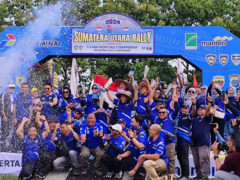 2024 North Sumatra Rally podium